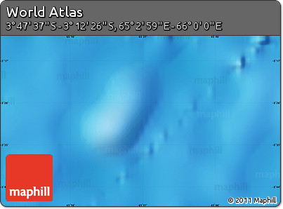 Physical Map of the Area around 3° 30' 2" S, 65° 31' 30" E