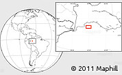 Blank Location Map of the area around 3° 30' 2" S, 67° 4' 29" W