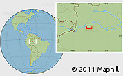 Savanna Style Location Map of the area around 3° 30' 2" S, 67° 4' 29" W