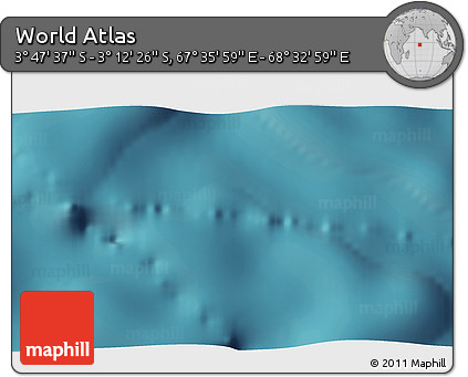 Satellite 3D Map of the Area around 3° 30' 2" S, 68° 4' 29" E