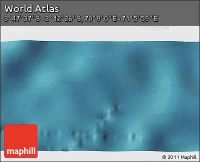 Satellite 3D Map of the Area around 3° 30' 2" S, 70° 37' 30" E