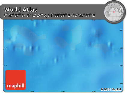 Physical Map of the Area around 3° 30' 2" S, 72° 19' 29" E