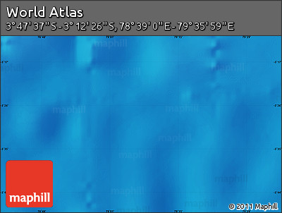 Physical Map of the Area around 3° 30' 2" S, 79° 7' 30" E