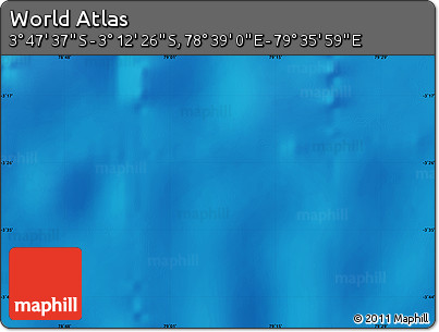 Physical Map of the Area around 3° 30' 2" S, 79° 7' 30" E