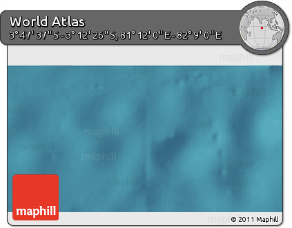 Satellite 3D Map of the Area around 3° 30' 2" S, 81° 40' 30" E