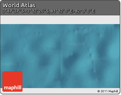 Satellite 3D Map of the Area around 3° 30' 2" S, 81° 40' 30" E