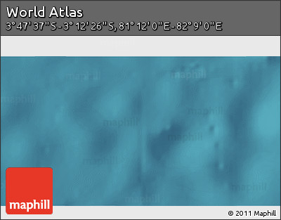 Satellite 3D Map of the Area around 3° 30' 2" S, 81° 40' 30" E