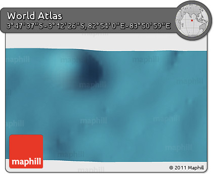 Satellite 3D Map of the Area around 3° 30' 2" S, 83° 22' 30" E