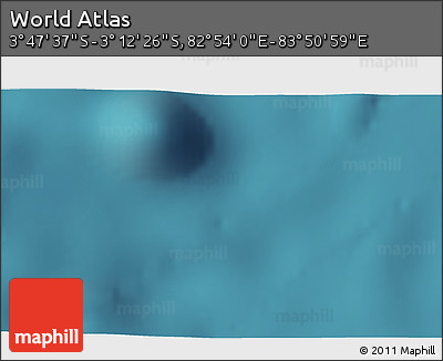 Satellite 3D Map of the Area around 3° 30' 2" S, 83° 22' 30" E