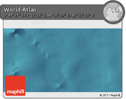 Satellite 3D Map of the Area around 3° 30' 2" S, 85° 4' 29" E
