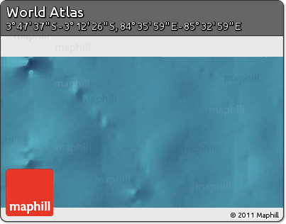 Satellite 3D Map of the Area around 3° 30' 2" S, 85° 4' 29" E
