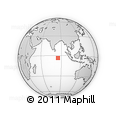 Outline Map of the Area around 3° 30' 2" S, 85° 4' 29" E, rectangular outline