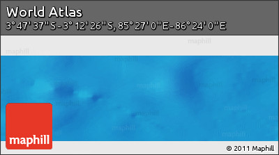 Physical Panoramic Map of the Area around 3° 30' 2" S, 85° 55' 30" E