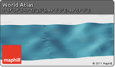 Satellite Panoramic Map of the Area around 3° 30' 2" S, 88° 28' 29" E