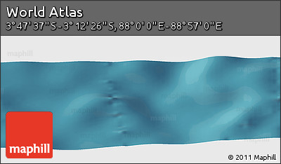 Satellite Panoramic Map of the Area around 3° 30' 2" S, 88° 28' 29" E