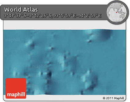 Satellite 3D Map of the Area around 3° 30' 2" S, 93° 34' 29" E
