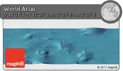 Satellite Panoramic Map of the Area around 3° 30' 2" S, 93° 34' 29" E