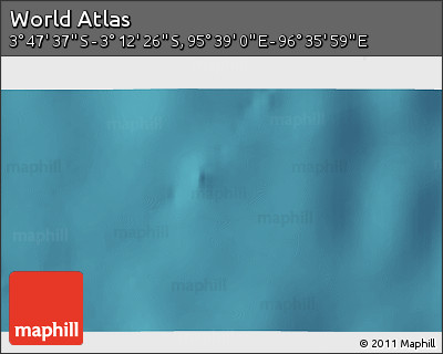 Satellite 3D Map of the Area around 3° 30' 2" S, 96° 7' 30" E