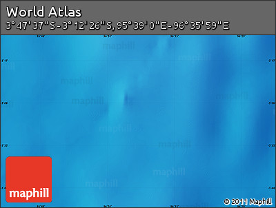 Physical Map of the Area around 3° 30' 2" S, 96° 7' 30" E