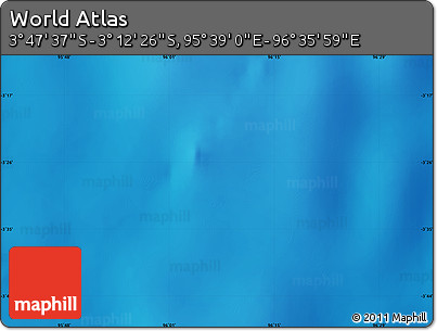 Physical Map of the Area around 3° 30' 2" S, 96° 7' 30" E