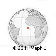 Outline Map of the Area around 3° 30' 2" S, 9° 16' 30" W, rectangular outline
