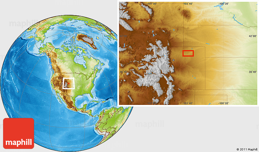 Physical Location Map of Hillrose