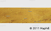 Physical Panoramic Map of the area around 40° 23' 48" N, 104° 37' 30" E