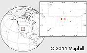 Blank Location Map of the area around 40° 23' 48" N, 107° 1' 30" W