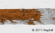 Physical Panoramic Map of the area around 40° 23' 48" N, 107° 1' 30" W
