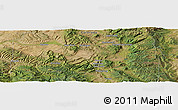 Satellite Panoramic Map of the area around 40° 23' 48" N, 107° 1' 30" W