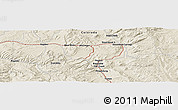 Shaded Relief Panoramic Map of the area around 40° 23' 48" N, 107° 1' 30" W