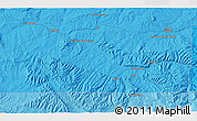 Political 3D Map of the area around 40° 23' 48" N, 107° 52' 30" W