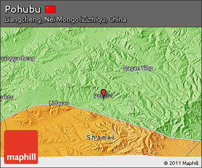 Political 3D Map of Pohubu