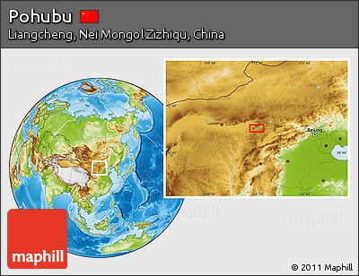 Physical Location Map of Pohubu
