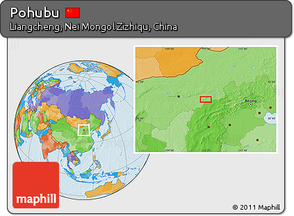 Political Location Map of Pohubu