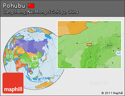 Political Location Map of Pohubu