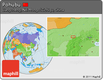Political Location Map of Pohubu