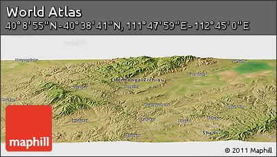 Satellite Panoramic Map of the Area around 40° 23' 48" N, 112° 16' 30" E