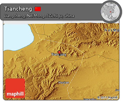 Physical 3D Map of Tiancheng