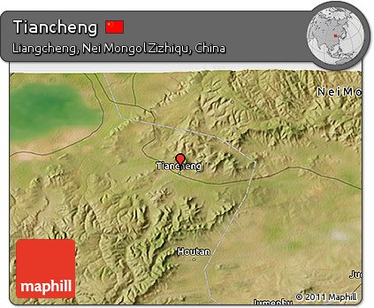 Satellite 3D Map of Tiancheng