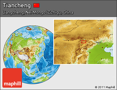 Physical Location Map of Tiancheng