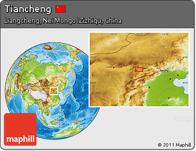 Physical Location Map of Tiancheng