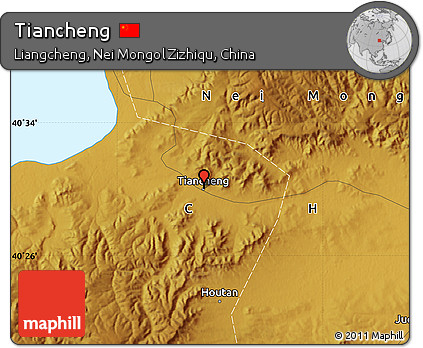 Physical Map of Tiancheng
