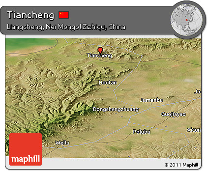 Satellite Panoramic Map of Tiancheng