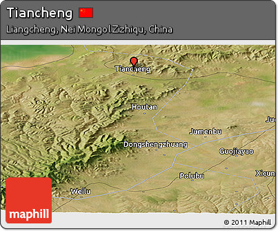 Satellite Panoramic Map of Tiancheng