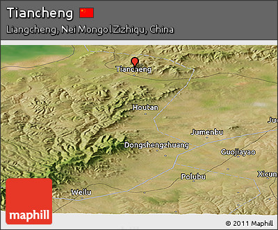 Satellite Panoramic Map of Tiancheng