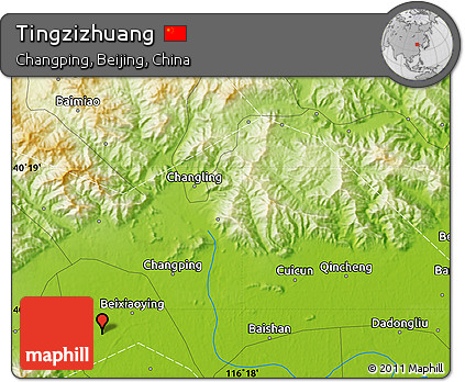 Physical Map of Tingzizhuang