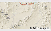 Shaded Relief 3D Map of the area around 40° 23' 48" N, 116° 22' 30" W