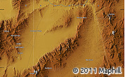 Physical Map of Harney