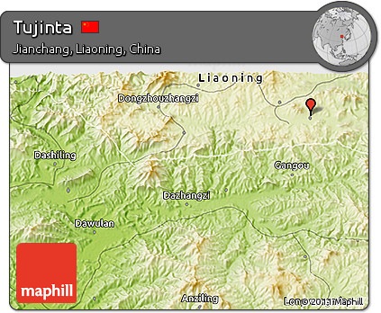Physical 3D Map of Tujinta